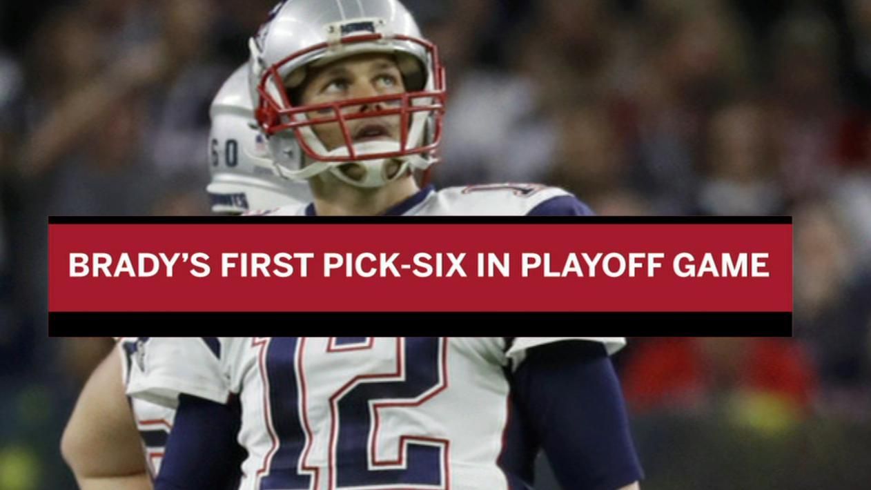 Brady throws first career postseason picksix in win ESPN Video