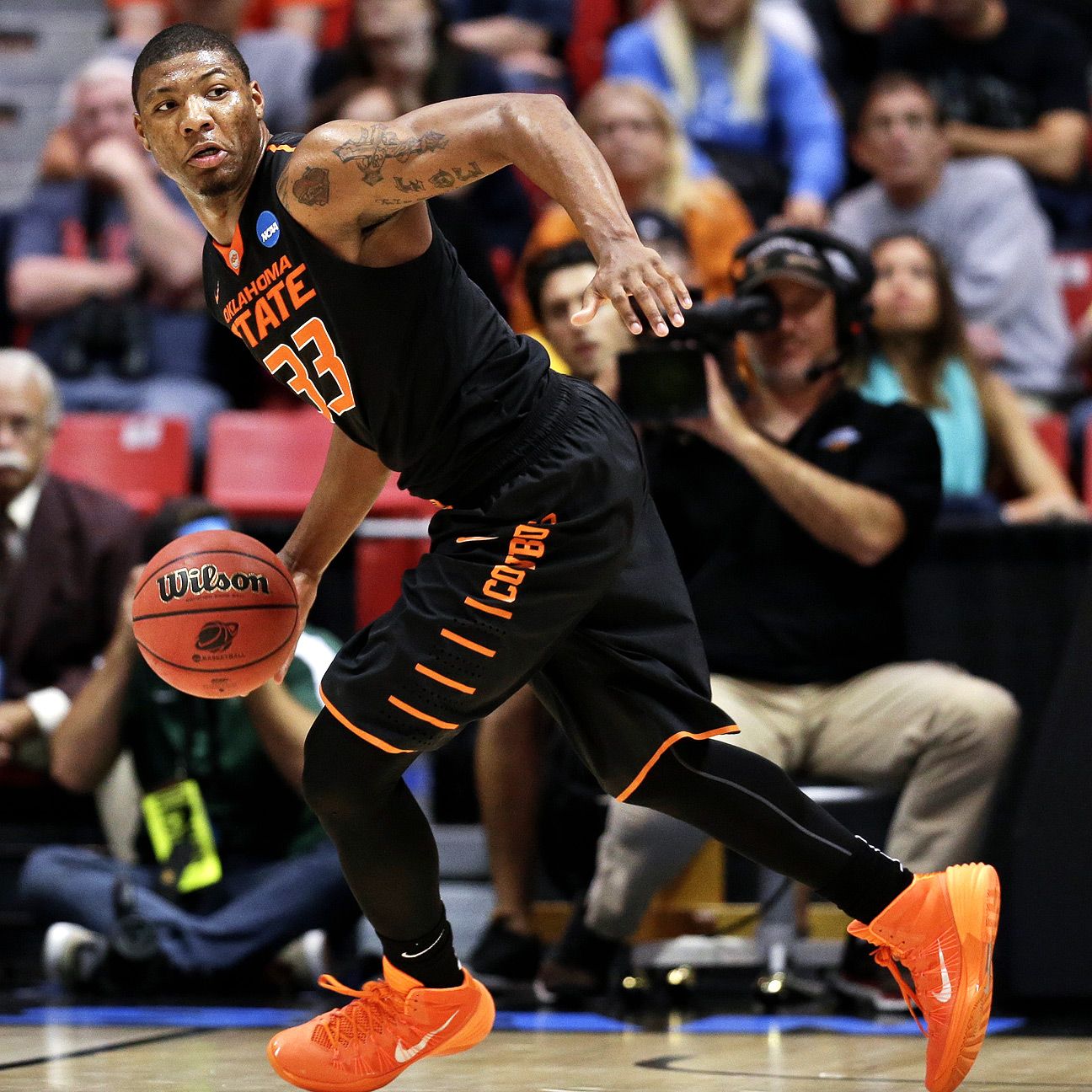 Marcus Smart of Oklahoma State Cowboys entering NBA draft