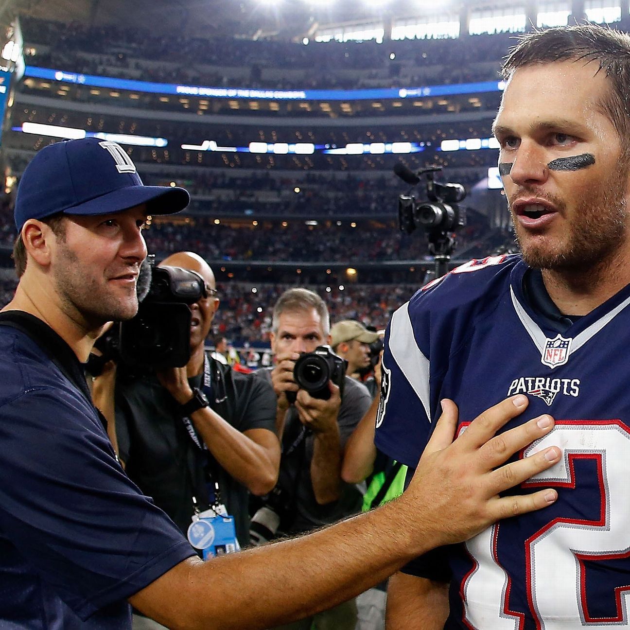 Tony Romo to Tom Brady after game: 'See you in February'