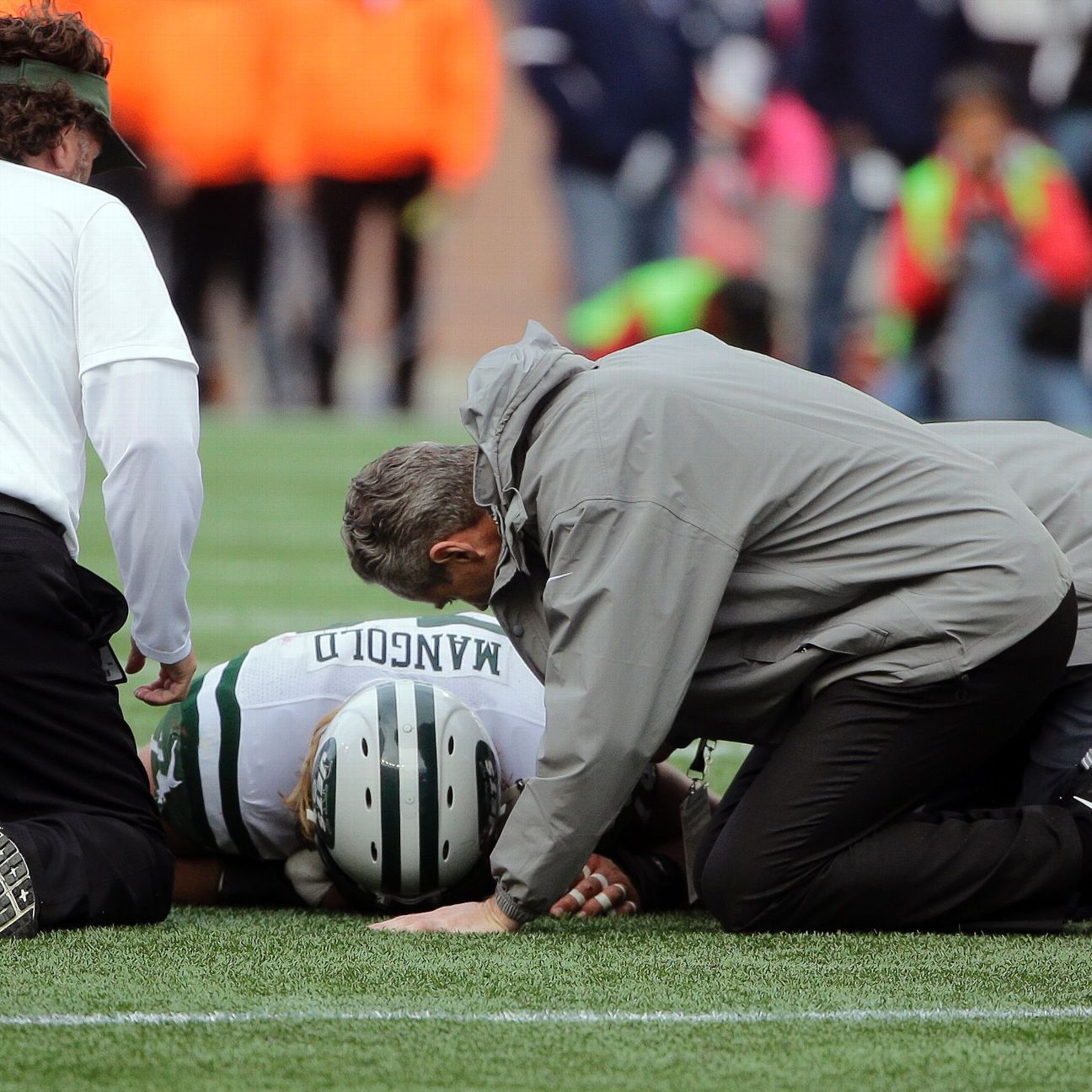 Jets coach: Tests on Mangold's neck negative