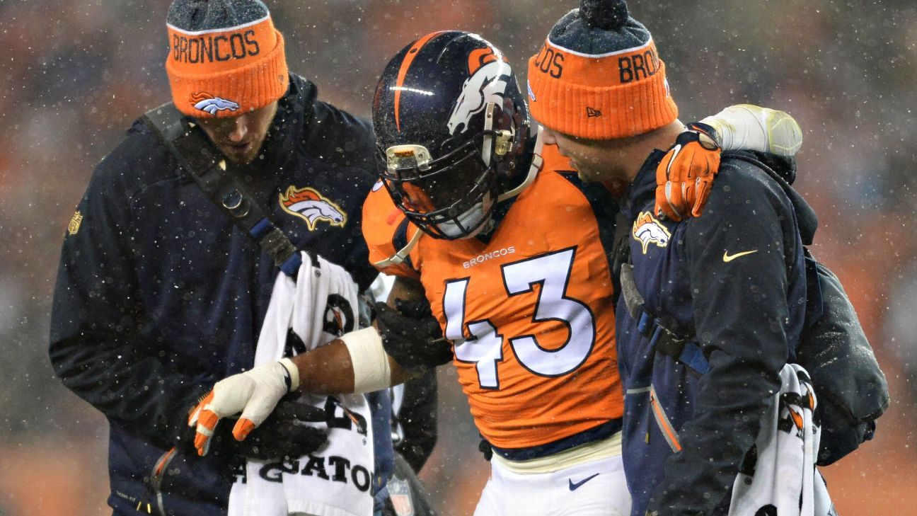 Hurt Broncos DBs take 'needed' steps in practice