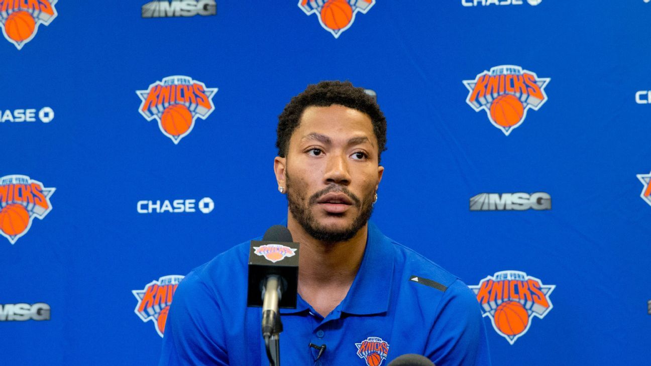 Derrick Rose says New York Knicks being put in same 'super team' class as Golden State Warriors