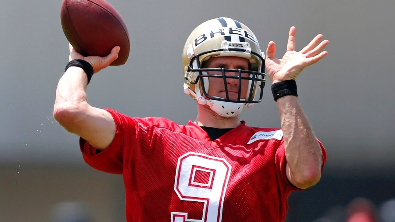 Brees, 37, says he can play well beyond age 40