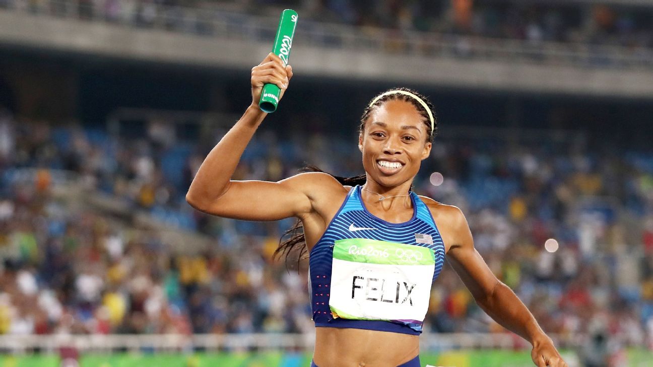 Allyson Felix Us Women Win Gold Medal In 4x400 Meter Relay At Rio Olympics 