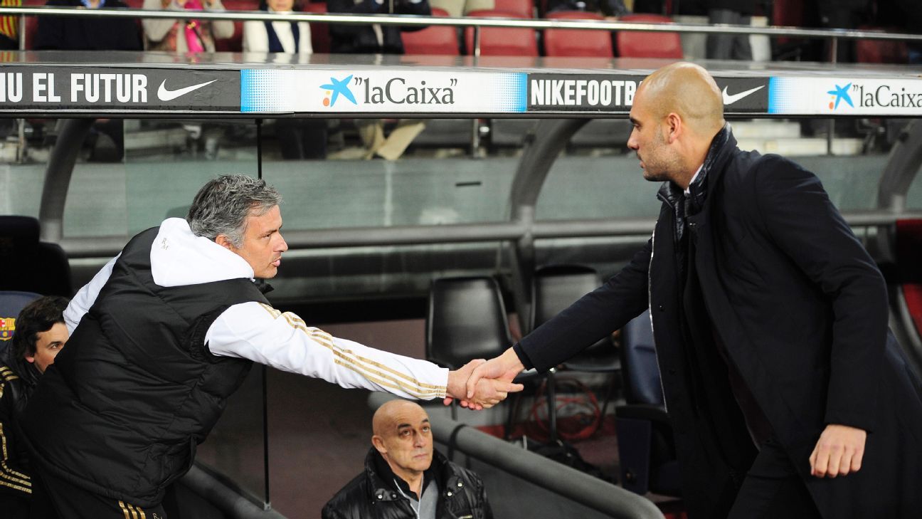 Pep Guardiola-Jose Mourinho, now Premier League foes, among top coaching rivalries in sports history