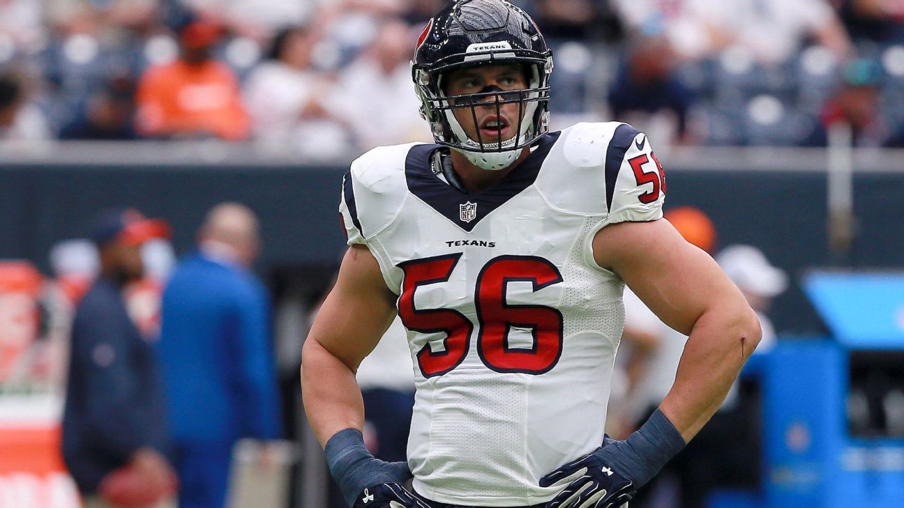 Houston Texans LB Brian Cushing leaves game vs. Chicago Bears with knee injury