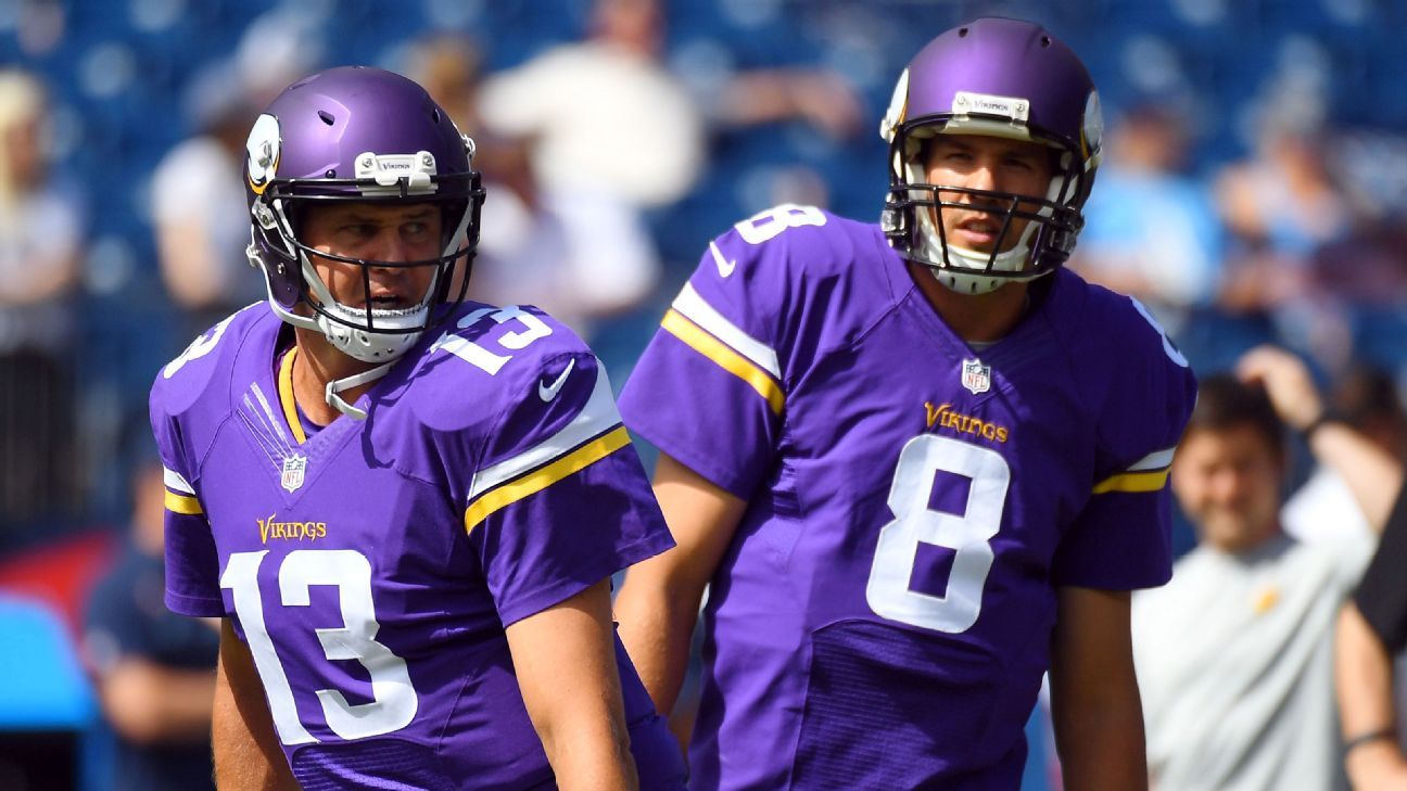 Mike Zimmer won't name starting quarterback before Packers game
