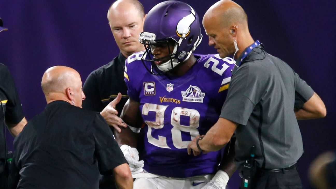 Zimmer: RB Peterson has torn right meniscus