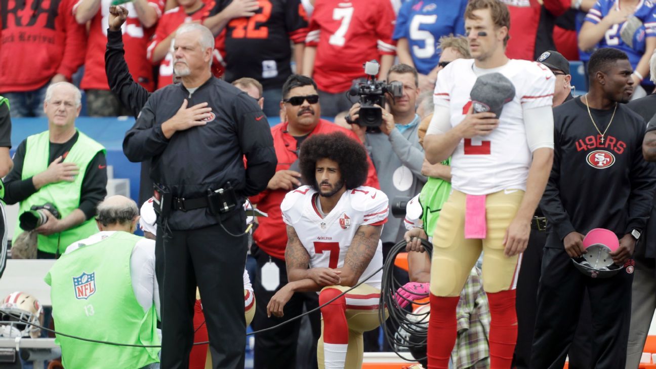 NFL players who protested during the national anthem in Week 6 2016