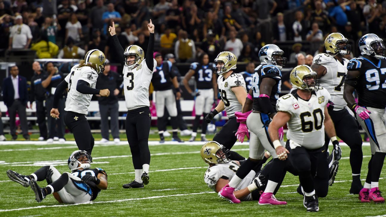 Saints need every bit of Drew Brees' 465 yards, 4 TDs in thriller against Panthers