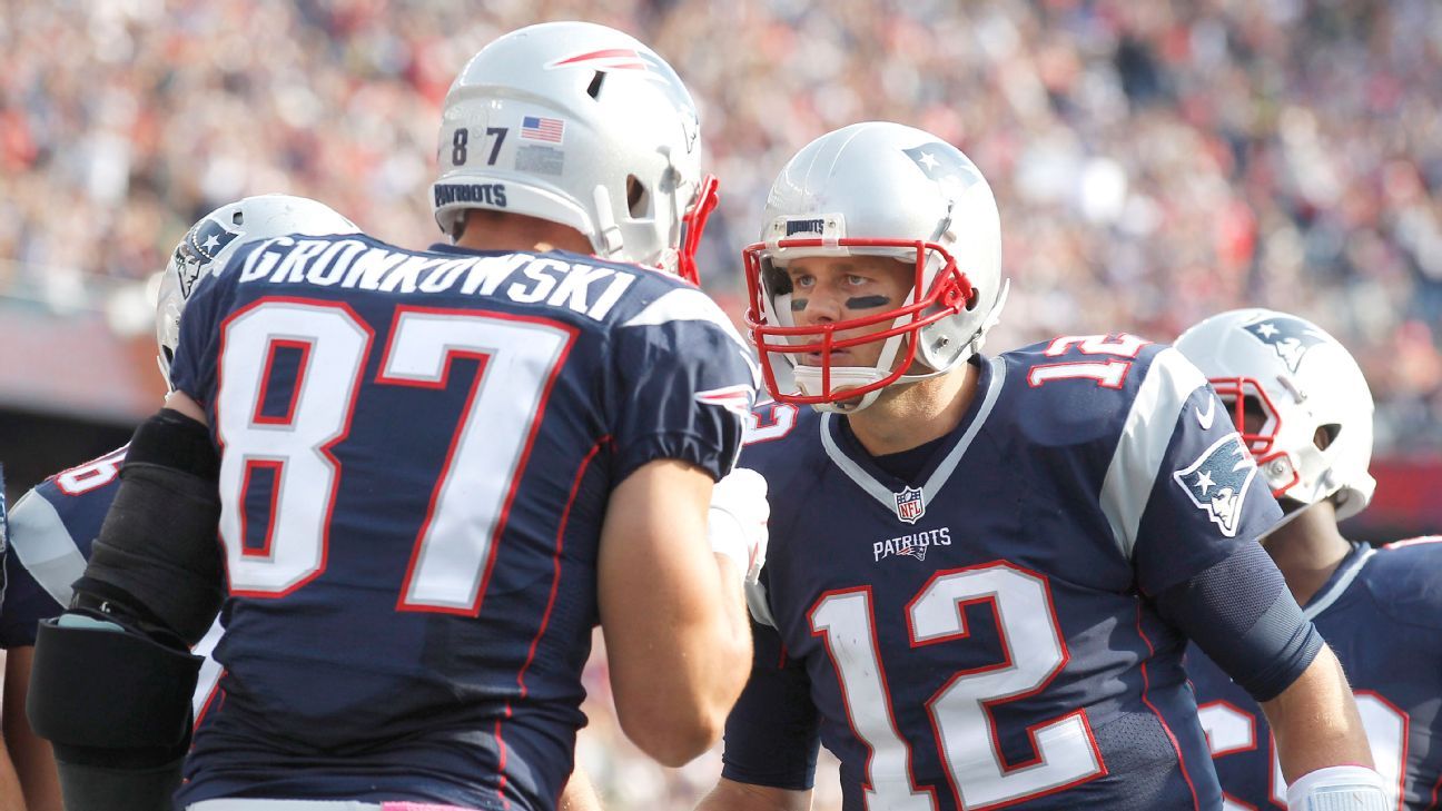 The numbers behind New England Patriots QB Tom Brady's love affair with his tight ends
