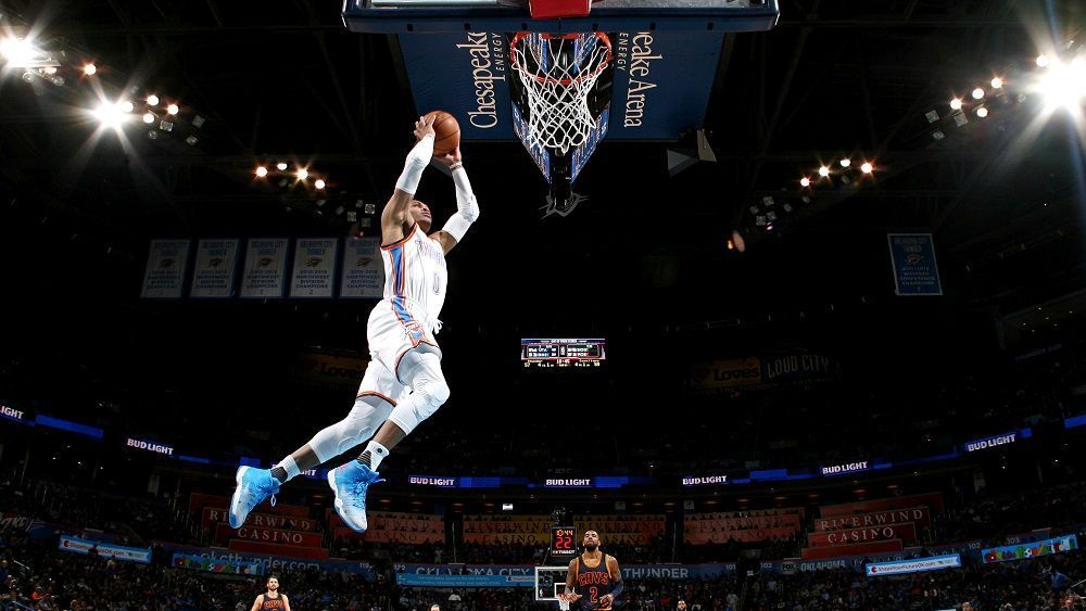 Russell Westbrook Got An Assist From Cameron Payne On Way To Triple-double
