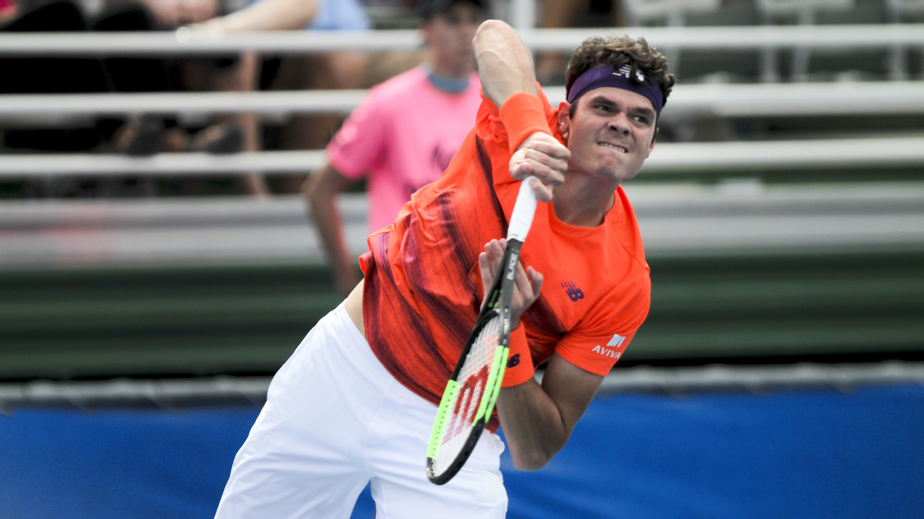 Top-seeded Milos Raonic to face Jack Sock at Delray Beach final - ESPN