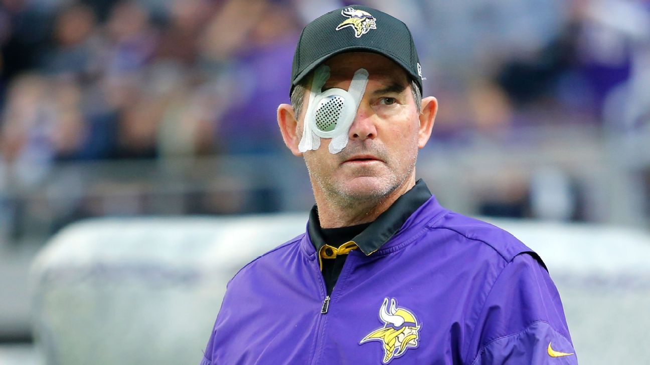 Vikings coach Zimmer had 8th surgery on eye