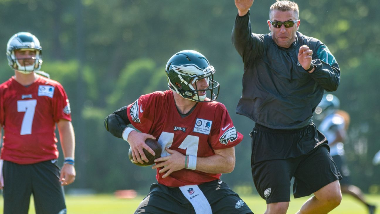 Carson Wentz exits offseason training with the arrow pointing up