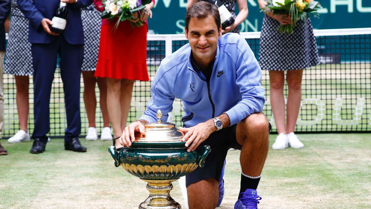 Roger Federer warms up for Wimbledon with 92nd career title - ESPN