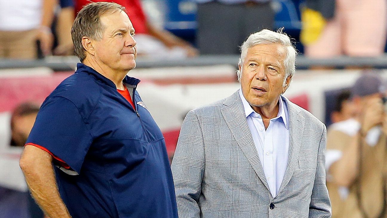 New England Patriots owner Robert Kraft 'absolutely' believes Bill Belichick will return as head coach