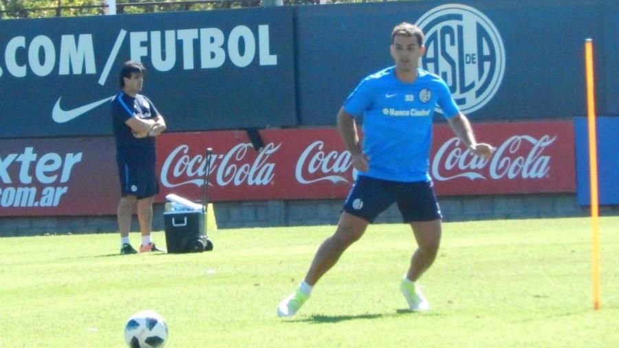 Viola se sumó a las prácticas de San Lorenzo