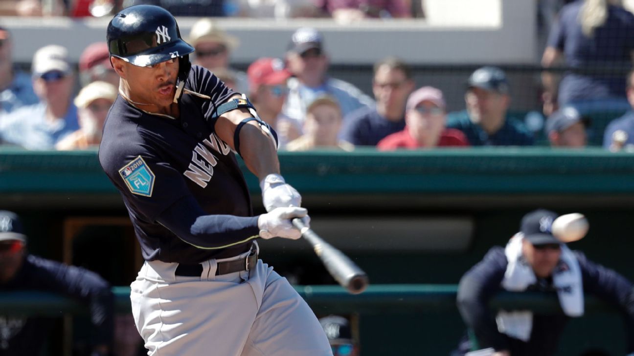 Giancarlo Stanton no pasó problemas al jugar con Yankees en el prado izquierdo