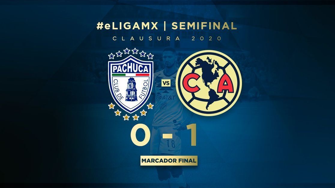 América vence a Pachuca y es el primer finalista en la eLiga MX