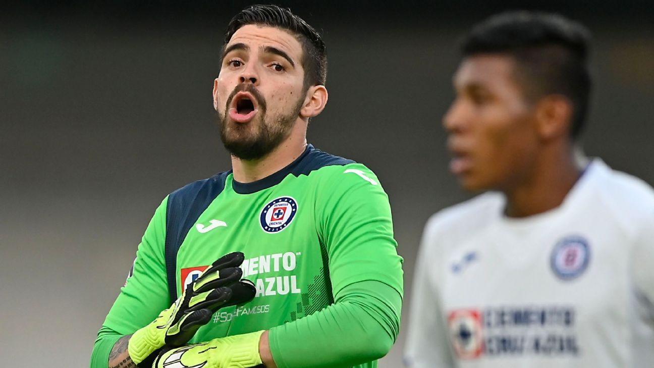 Andrés Gudiño no piensa detenerse hasta ser el portero titular de Cruz Azul