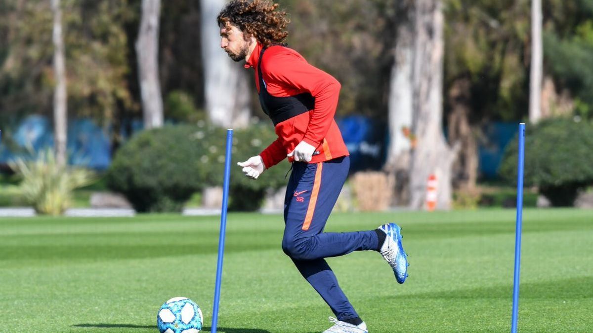 Coloccini, recuperado de COVID-19, ya se reintegró a las prácticas de San Lorenzo