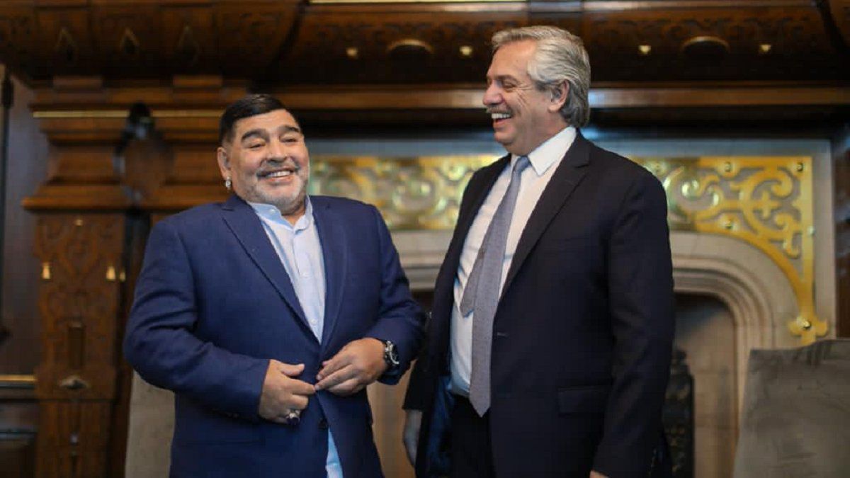 Las frases más destacadas de Alberto Fernández recordando a Diego