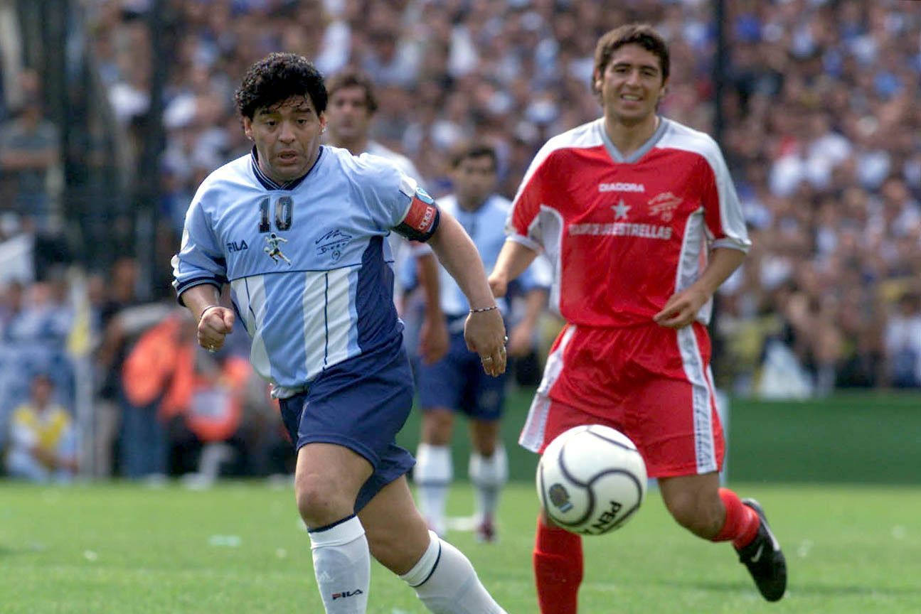 Juan Román Riquelme y su adiós a Diego Maradona