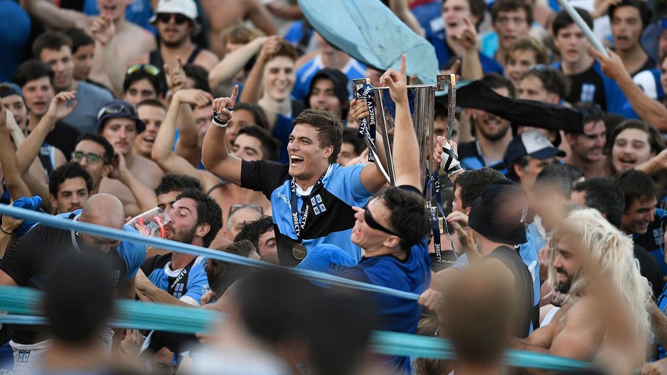 La celebracin del CUBA campen del URBA Top 12!