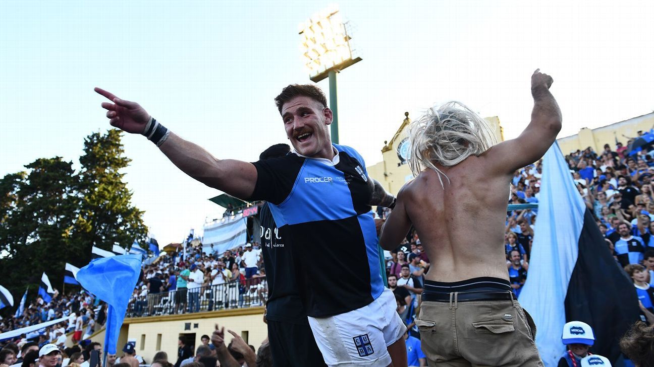 La celebracin del CUBA campen del URBA Top 12!