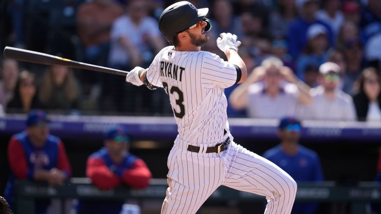Kris Bryant vuelve a alineación de Colorado Rockies tras perderse más de un mes por distensión en la espalda