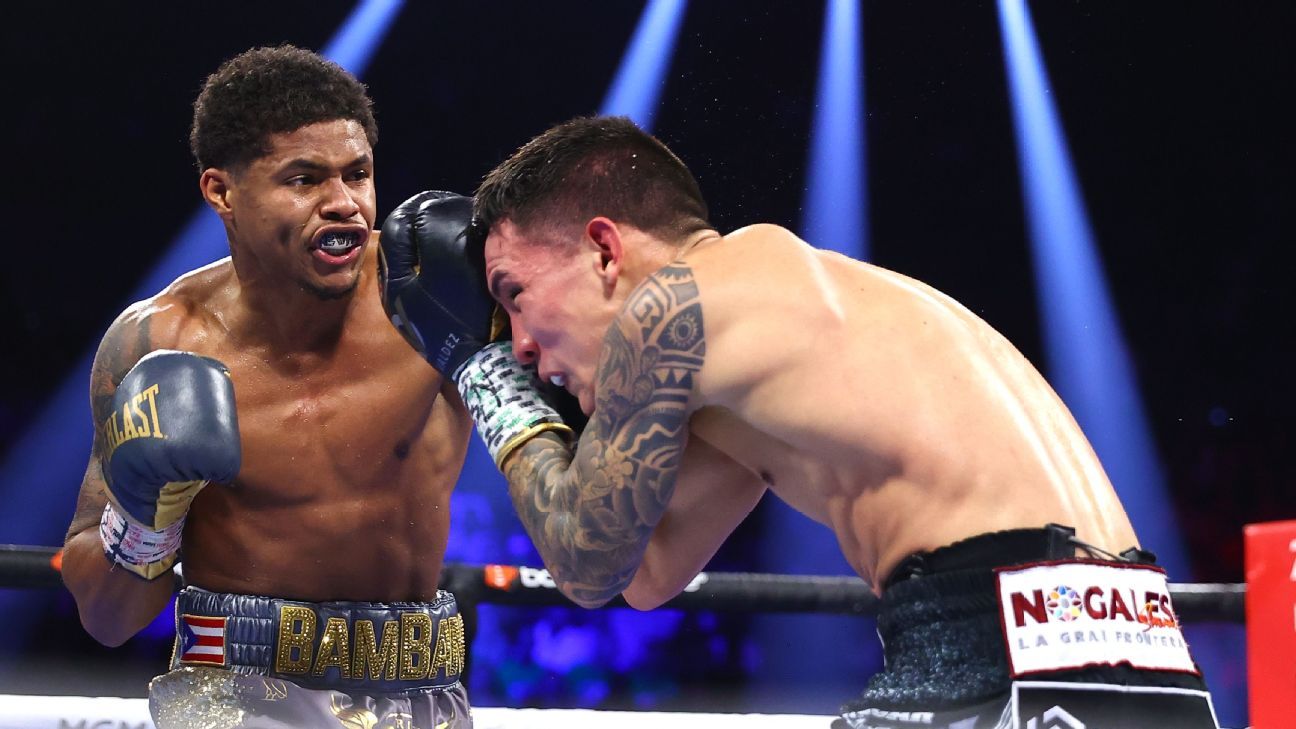 Shakur Stevenson dominates Oscar Valdez, Katie Taylor wins split decision over Amanda Serrano