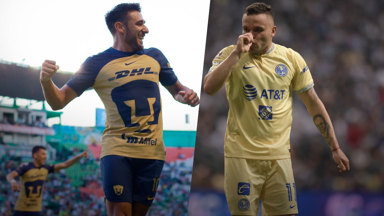 Salvio y Cabecita debutaron con gol, pero Pumas y América siguen sin ganar en el Apertura 2022