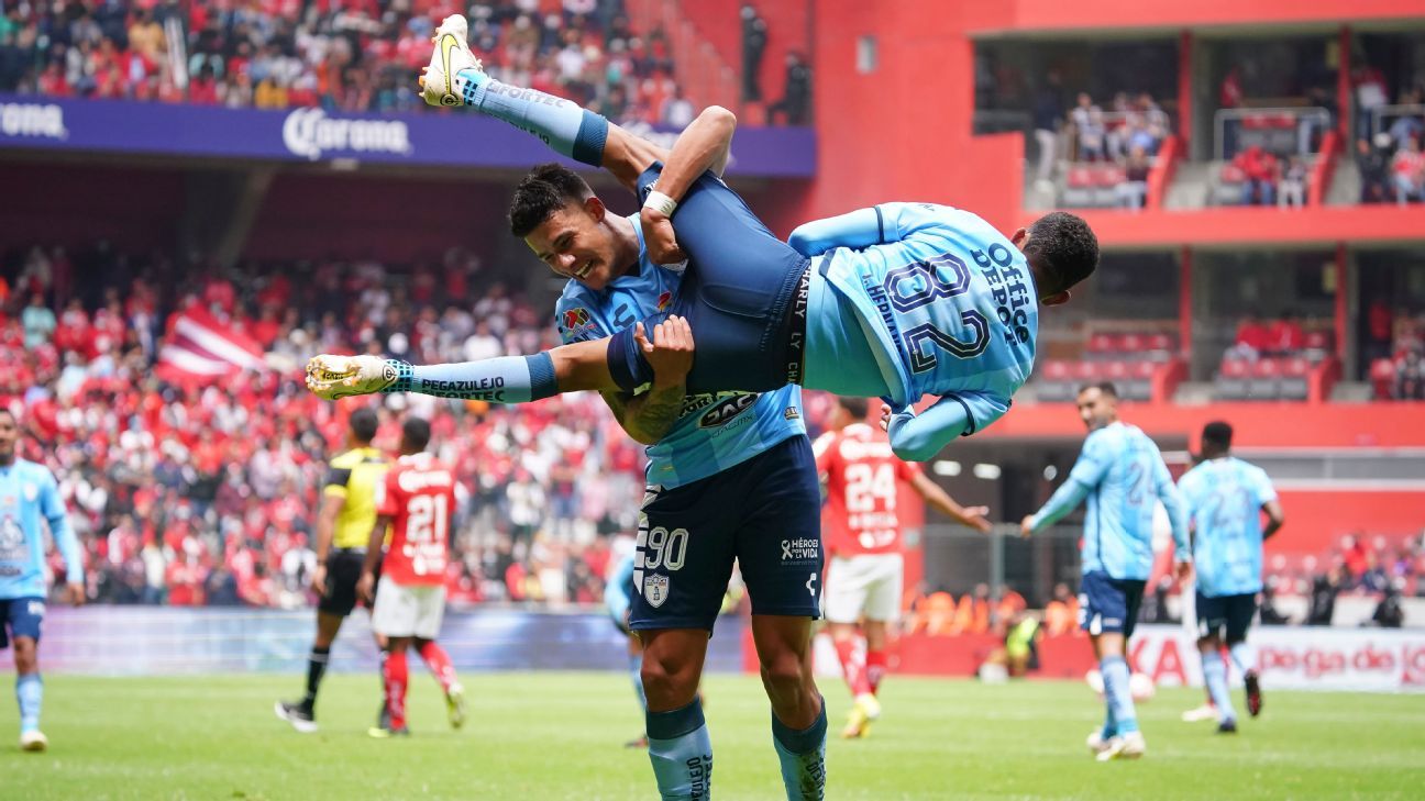 Pachuca: Illian Hernandez fue amonestado por celebrar gol como luchador