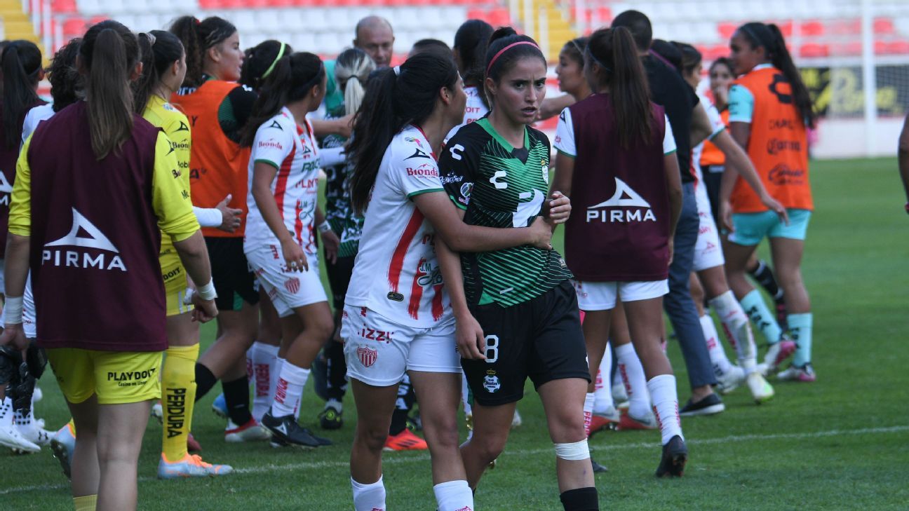 Liga MX Femenil: Las jugadoras de Necaxa y Santos arman pelea tras el partido de la jornada 13