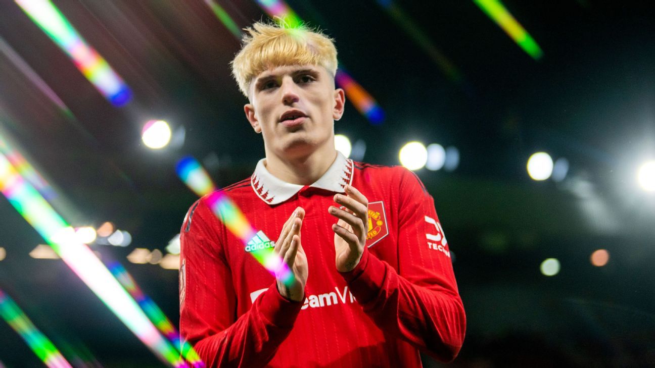 Alejandro Garnacho, jugador del mes en el Manchester United - ESPN