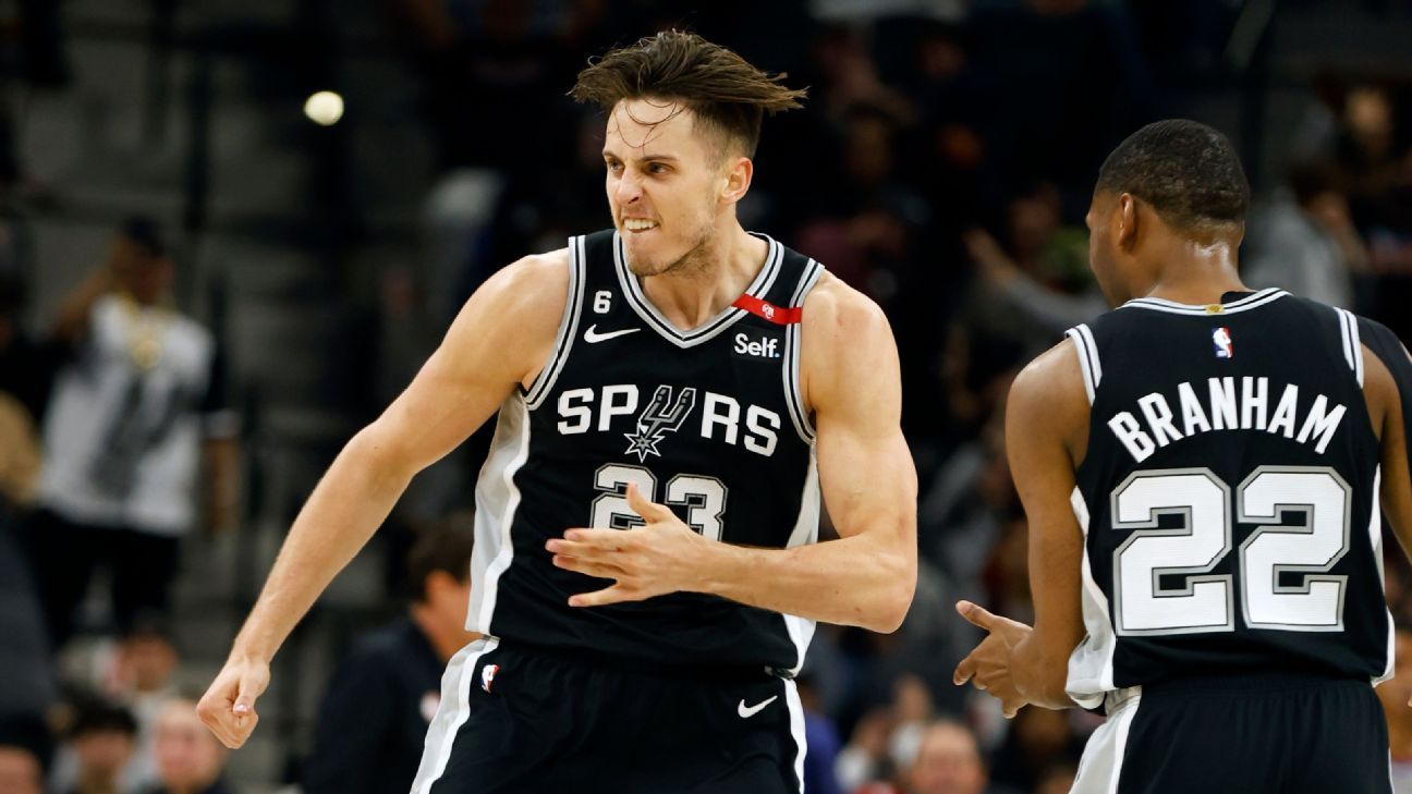 Spurs, Zach Collins reach two-year, $35M extension - ESPN

Los Spurs y Zach Collins alcanzan una extensión de dos años por $35 millones - ESPN