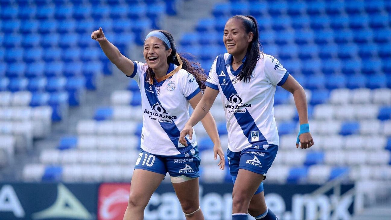 Savianna Gómez anota su segundo doblete y Puebla lo festeja con el Himno de Guatemala - ESPN