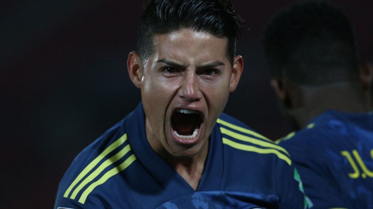 It is local in Santiago: James is undefeated with Colombia against Chile - ESPN.