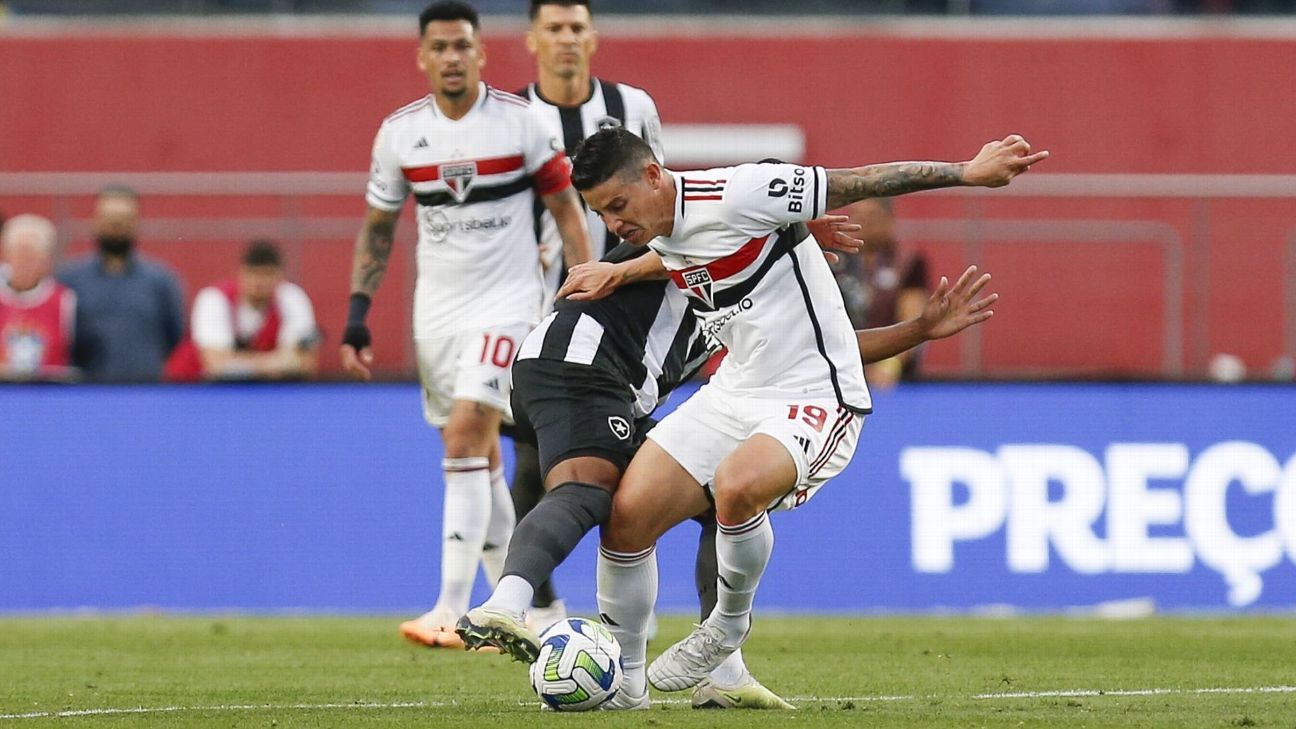 James ante su primer 'Clásico Majestuoso' con Sao Paulo ante Corinthians - ESPN