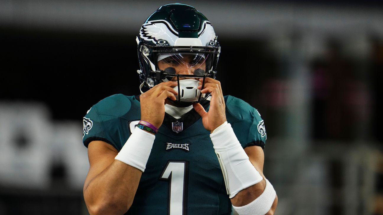 Jalen Hurts, cuestionable para jugar el Monday Night Football Eagles vs Seahawks - ESPN