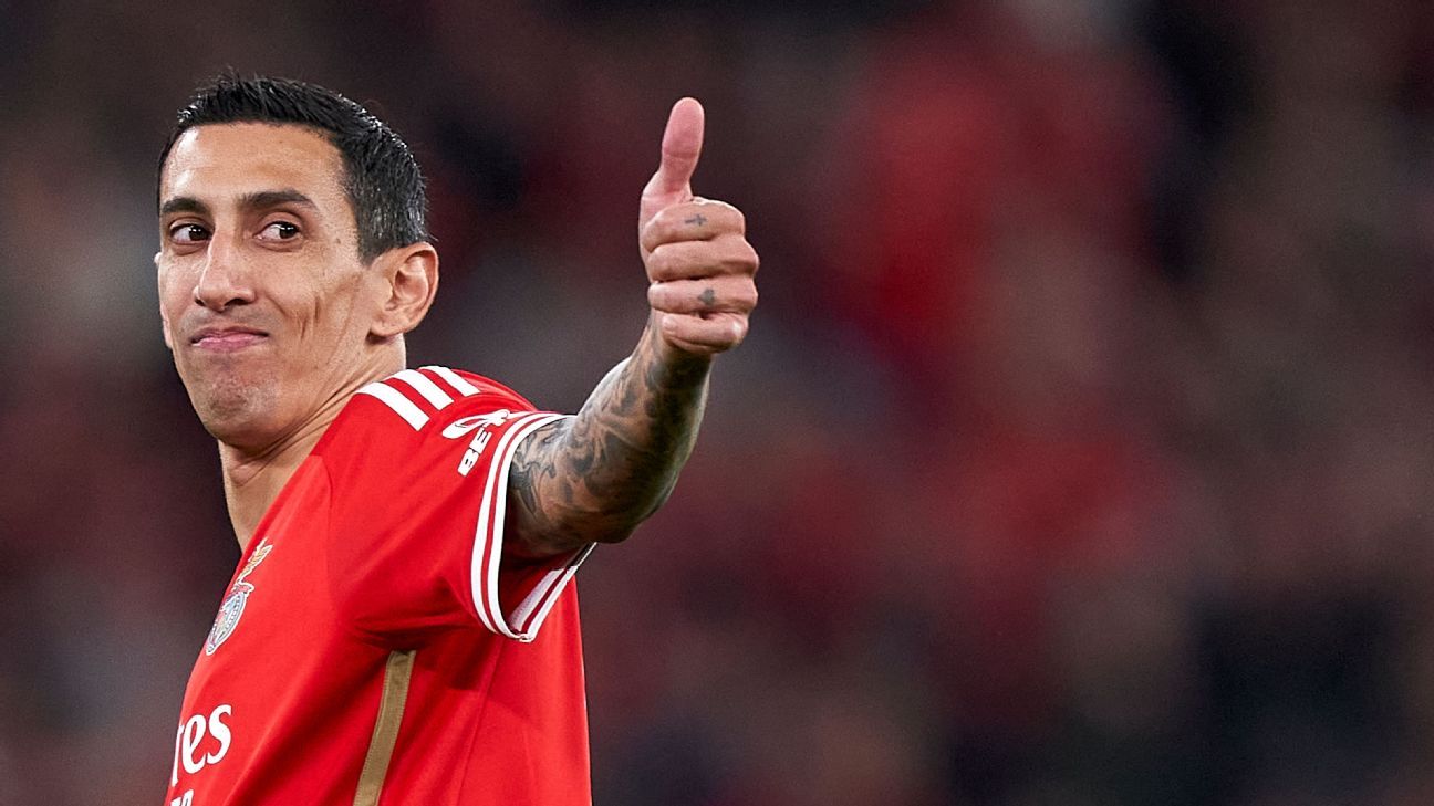 En Benfica decidieron darle descanso extra a Ángel Di María - ESPN