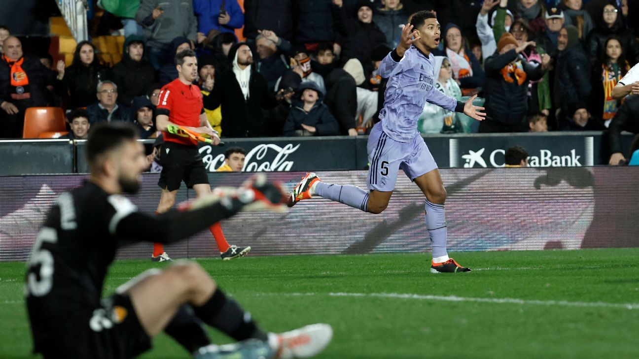 Real Madrid: ¿Por qué no contó el gol de Bellingham ante Valencia? - ESPN