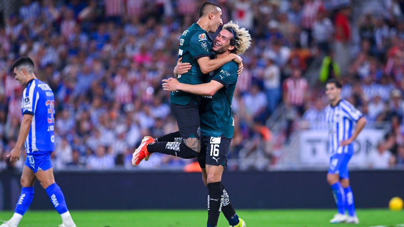 Chivas sorprenden en Monterrey y acaban con el invicto de Rayados - ESPN