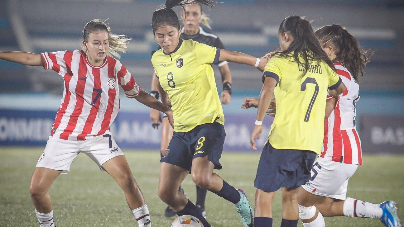 Ecuador perdió ante Paraguay en el arranque del Sudamericano Femenino Sub-20 - ESPN