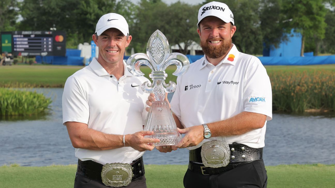 Rory McIlroy, Shane Lowry win Zurich Classic in playoff - ESPN