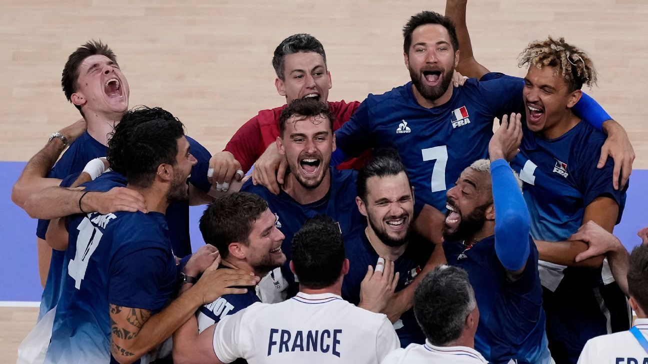 France tops No. 1 Poland to defend men's volleyball Olympic title - ESPN