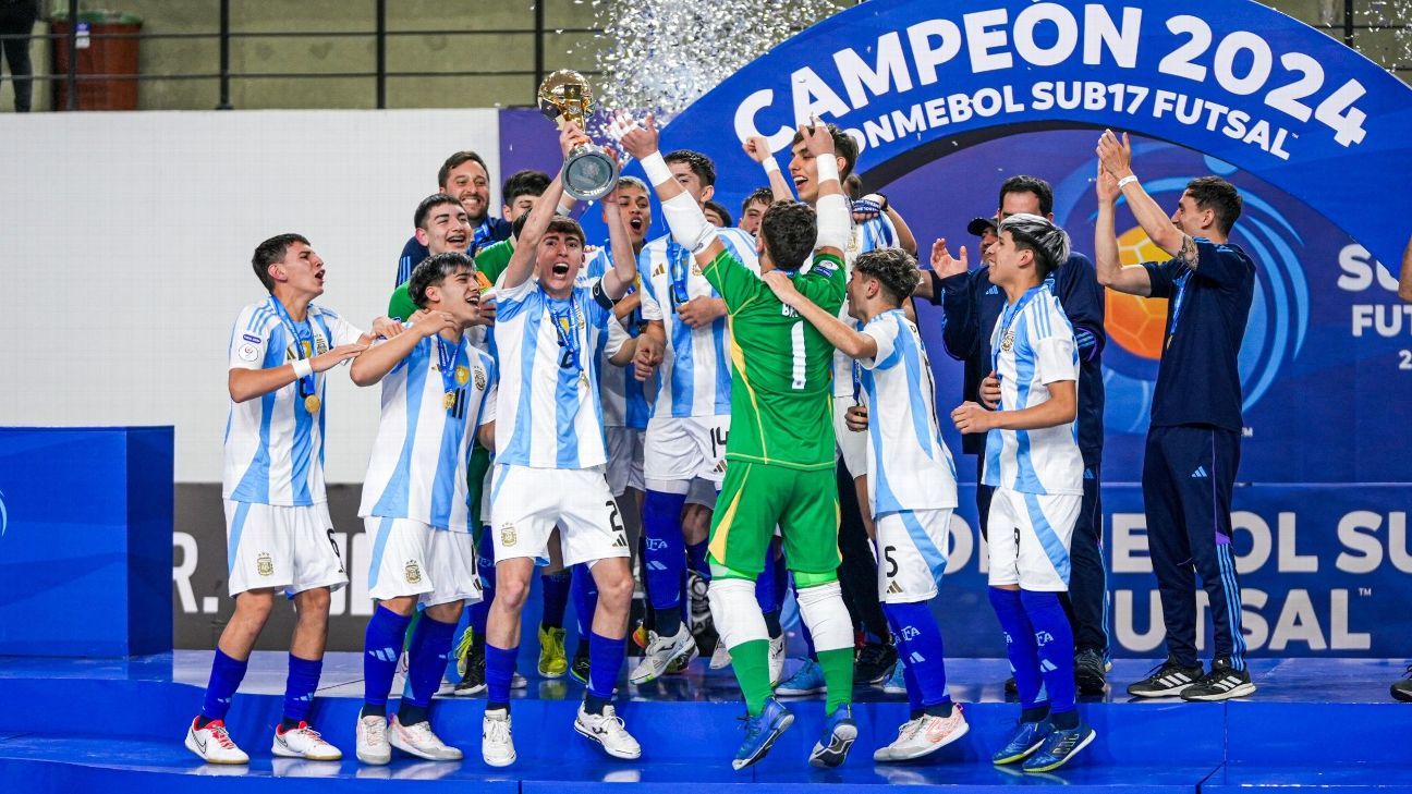 Futsal: Argentina, bicampeón del Sudamericano Sub17 - ESPN