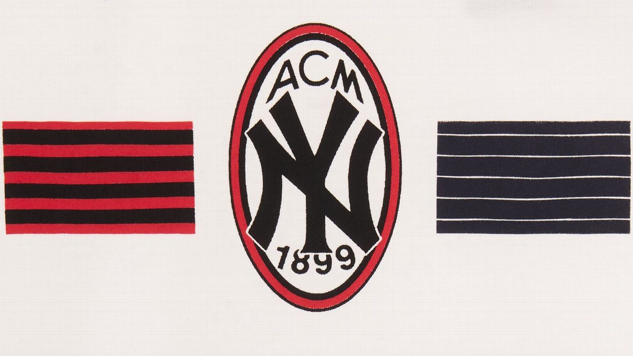 Home run! AC Milan, New York Yankees release clothing collab - ESPN