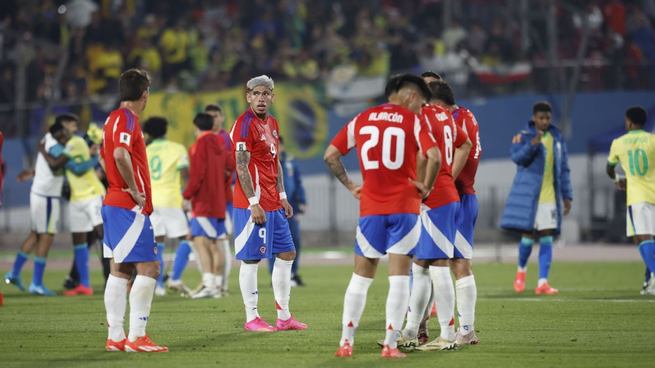 Las 3 inesperadas bajas de Chile para enfrentar a Colombia - ESPN